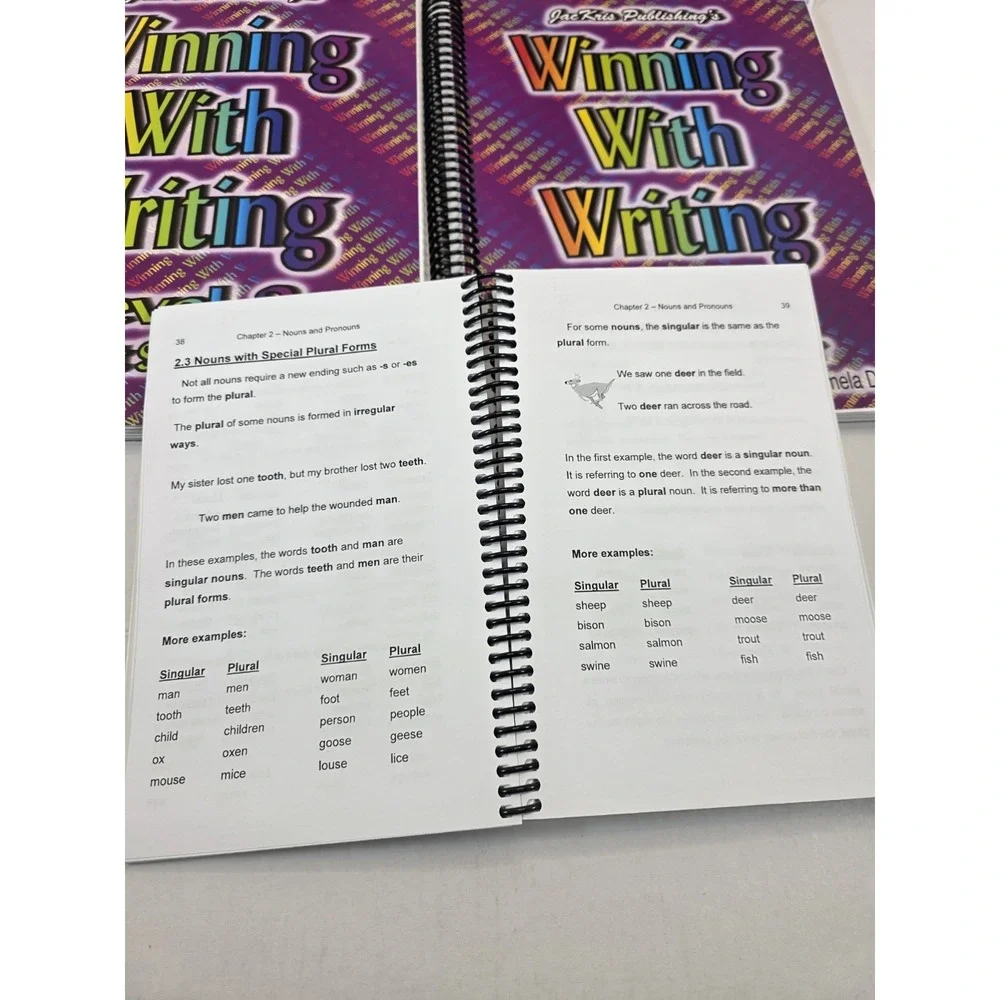 Jac Kris Publishing Growing With Grammar 5 Book Set Lot Level 8 Homeschool